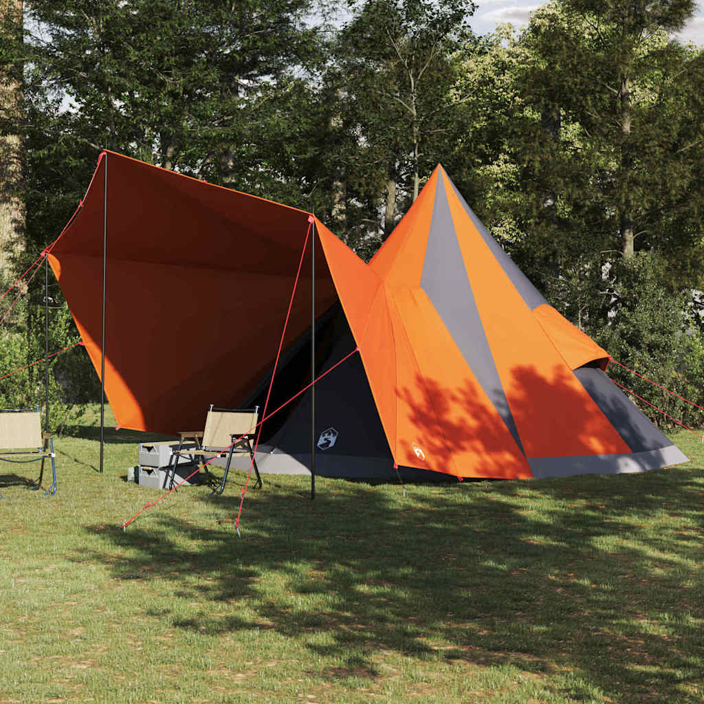 Tipi Tent 12-Person Taffeta Grey and orange
