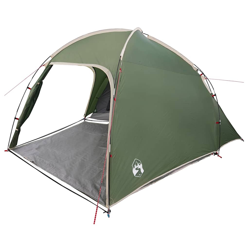 vidaXL Cabin Tent 2-Person Green Taffeta 2