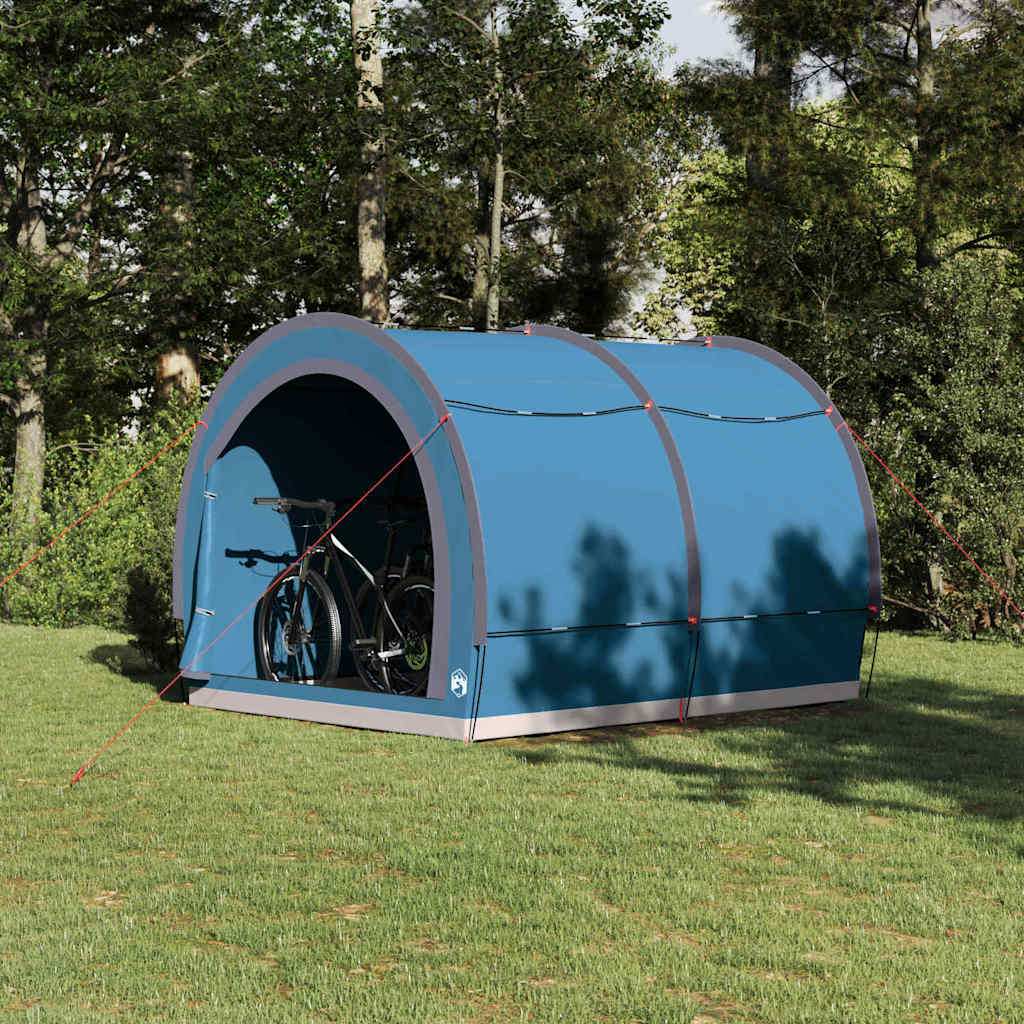 Bike Storage Tent 256 x 222 x 182 cm Taffeta Blue