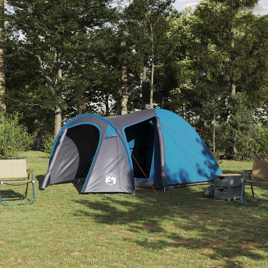 Dome Tent 6-Person Taffeta Waterproof Blue