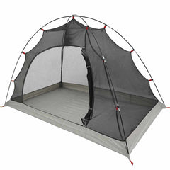 vidaXL Tent with Roof with Storage Grey and Black 236 x 150 x 136 cm 2