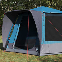 Cabin Tent 8-Person Taffeta Waterproof Blue