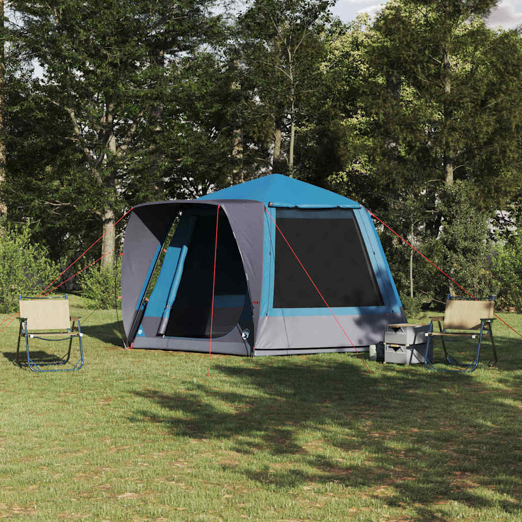 Cabin Tent 8-Person Taffeta Waterproof Blue