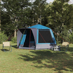 Cabin Tent 8-Person Taffeta Waterproof Blue