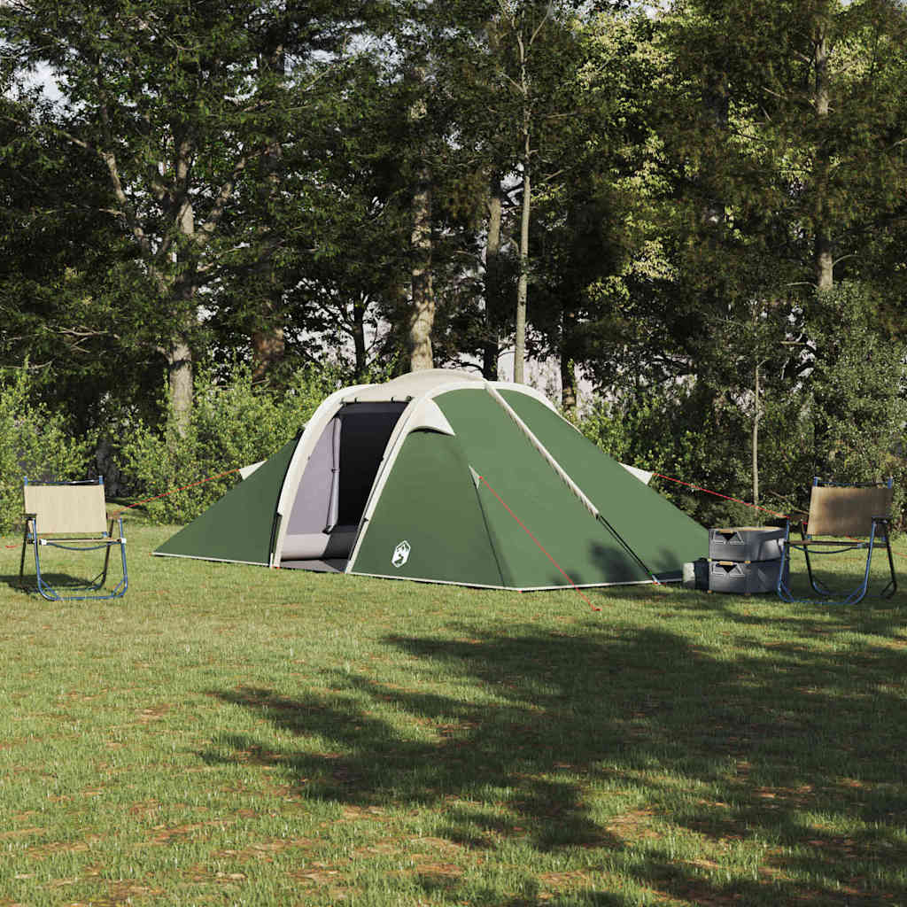 Tunnel tent 4-Person Taffeta Waterproof Green