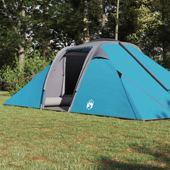 Tunnel tent 4-Person Taffeta Waterproof Blue