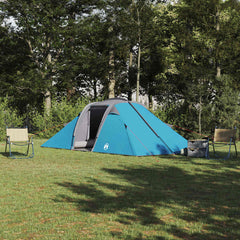 Tunnel tent 4-Person Taffeta Waterproof Blue