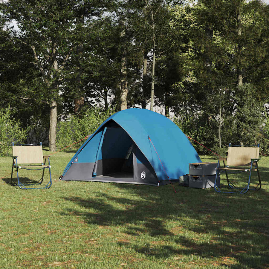 Camping Tent Taffeta Waterproof Blue 2-person