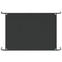 vidaXL Elevated Dog Bed Black 130x80x20 cm Oxford Fabric and Steel 6