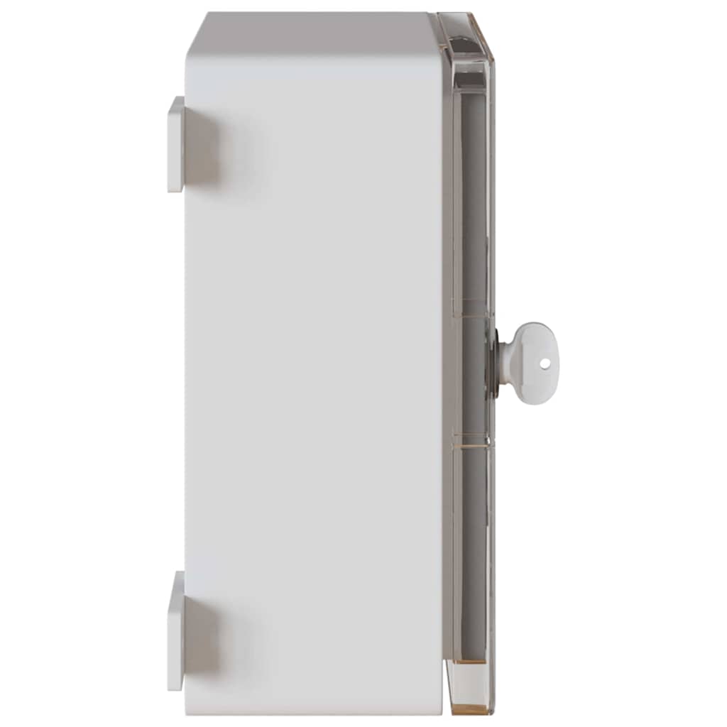vidaXL Control Cabinet Grey 32 x 13 x 30 cm ABS Plastic 6