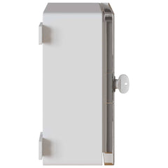 vidaXL Control Cabinet Grey 32 x 13 x 30 cm ABS Plastic 6