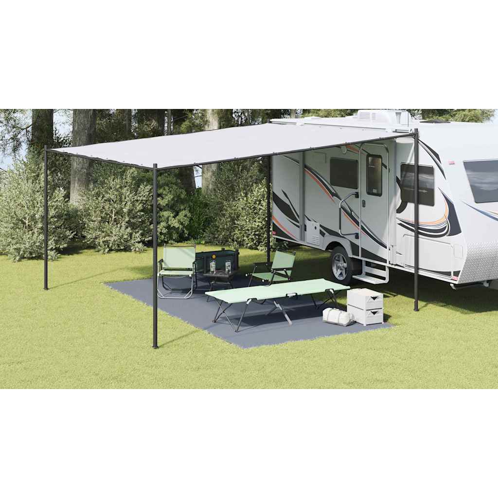 vidaXL Tent Carpet Folding Blue and Grey 500 x 250 cm Polyethylene 1