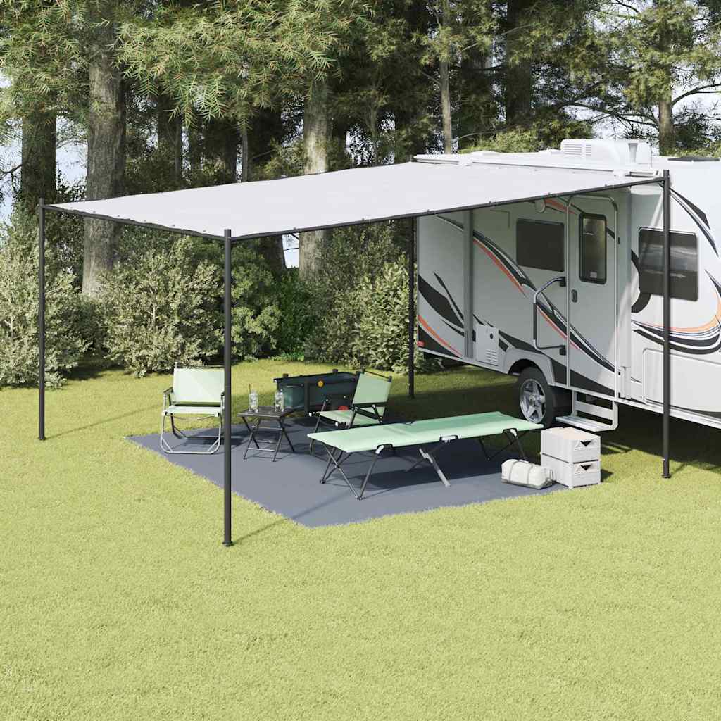 vidaXL Tent Carpet Folding Blue and Grey 400 x 300 cm Polyethylene 1