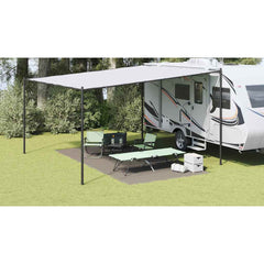 vidaXL Tent Carpet Folding Manual Light Grey 500 x 250 cm Polyethylene 1