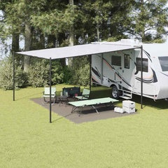 vidaXL Tent Carpet Folding Manual Light Grey 500 x 300 cm Polyethylene 1