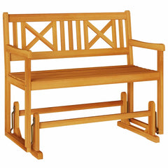 vidaXL Garden Glider Bench Natural 110 x 59 x 97 cm Solid Acacia Wood 2
