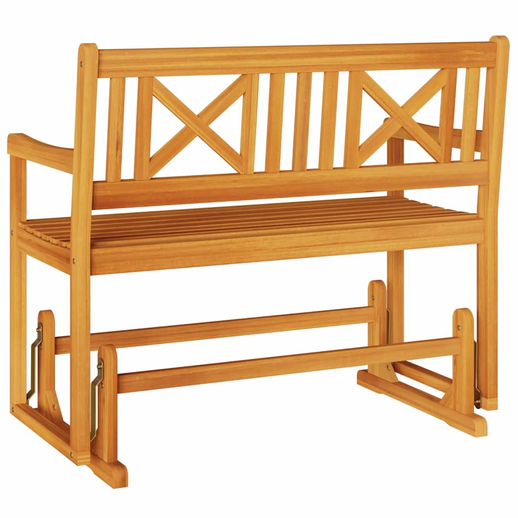 vidaXL Garden Glider Bench Natural 110 x 59 x 97 cm Solid Acacia Wood 6