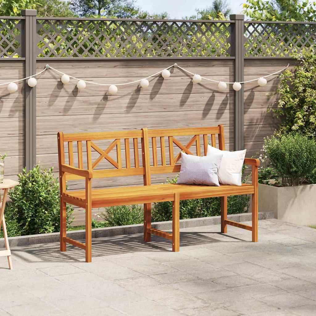 vidaXL Outdoor Bench Natural 150 x 56 x 90 cm Solid Acacia Wood 3