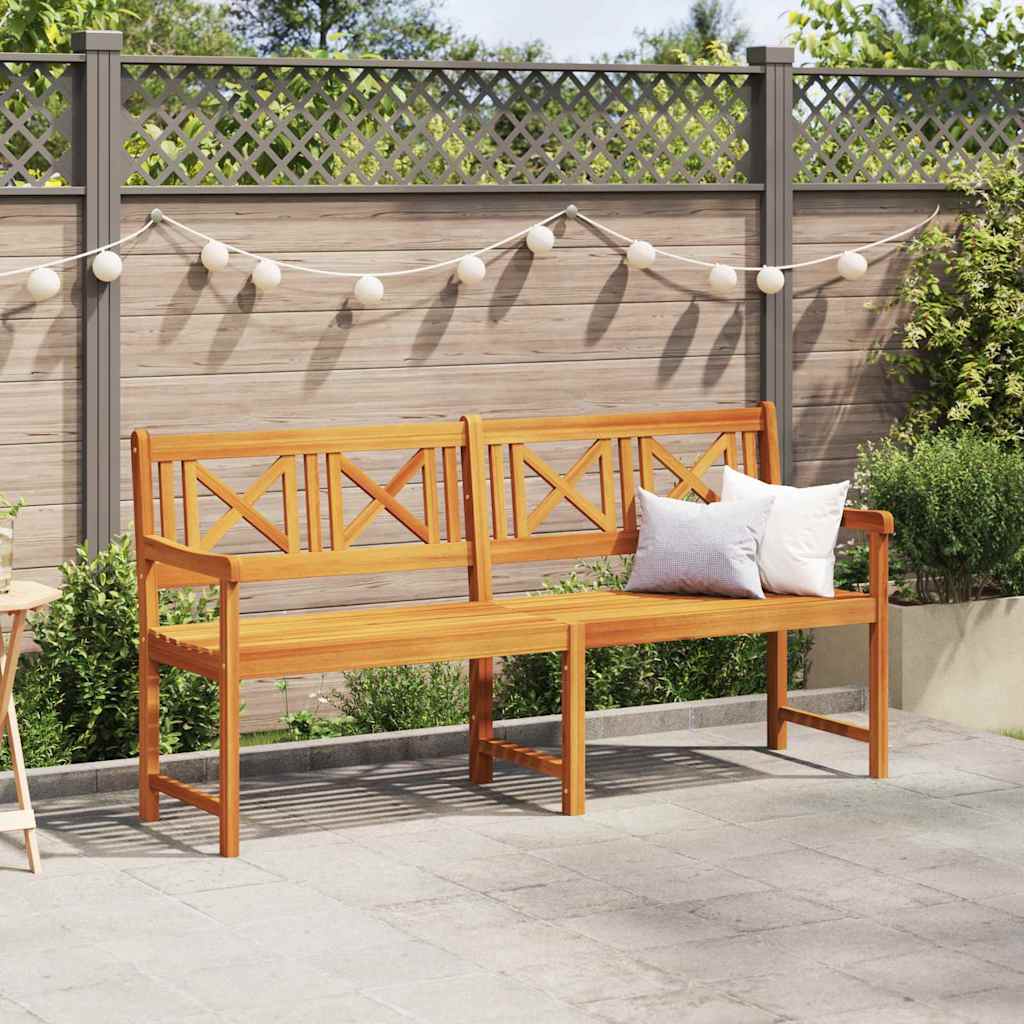 vidaXL Outdoor Bench Natural 180 x 56 x 90 cm Solid Acacia Wood 3