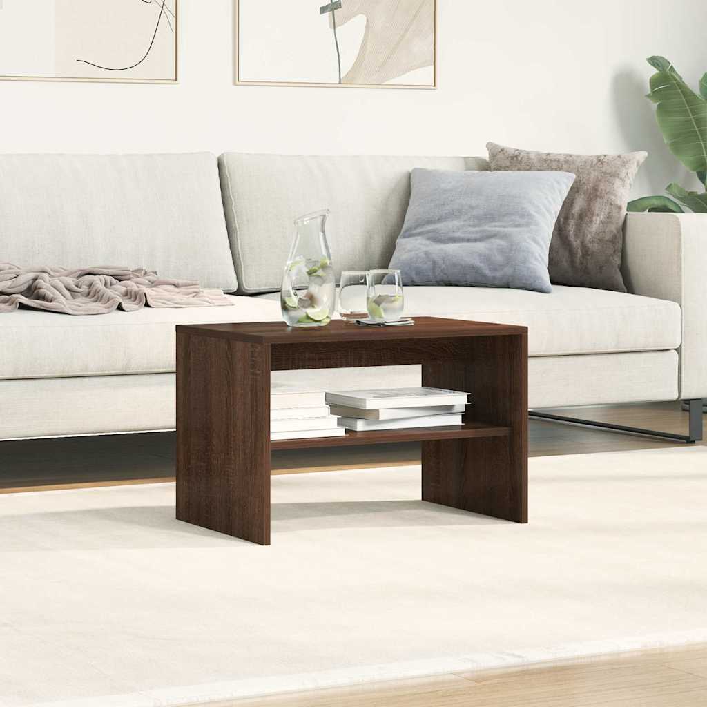 vidaXL TV Cabinet Brown Oak 60x40x40 cm Engineered Wood 4