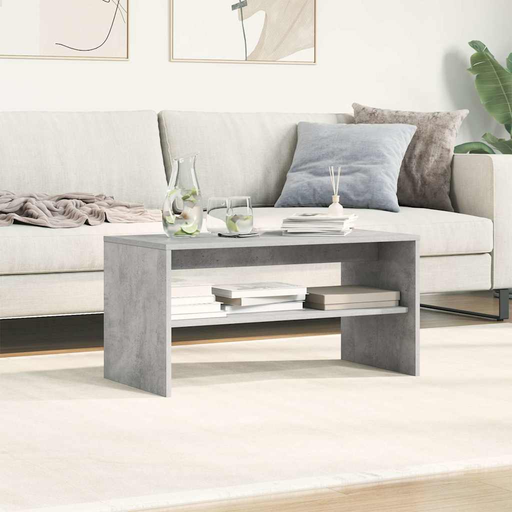 vidaXL TV Cabinet Concrete Grey 80x40x40 cm Engineered Wood 4