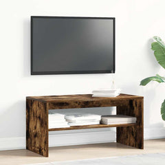 vidaXL TV Cabinet Smoked Oak 80x40x40 cm Engineered Wood 4