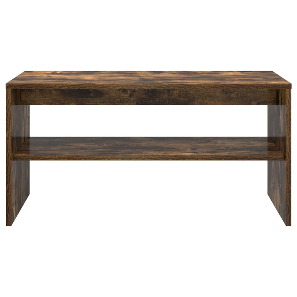 vidaXL TV Cabinet Smoked Oak 80x40x40 cm Engineered Wood 5