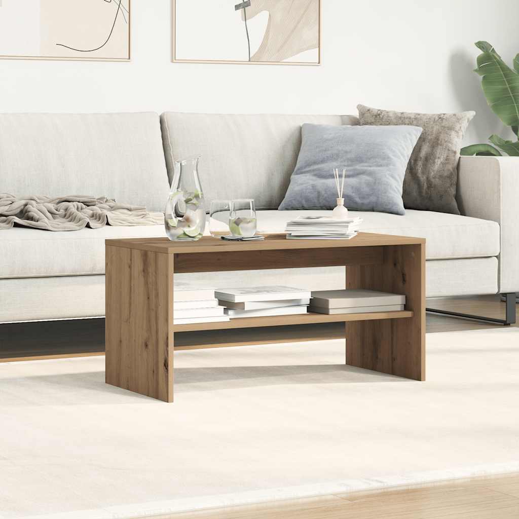 vidaXL TV Cabinet Artisan Oak 80x40x40 cm Engineered Wood 4