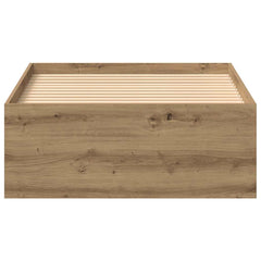 Bed Frame without Mattress 75x190 cm Small Single Artisan oak