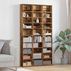 vidaXL CD Cabinet Old wood 101 x 23 x 177.5 cm Engineered Wood 1