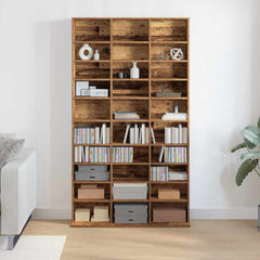 vidaXL CD Cabinet Old wood 101 x 23 x 177.5 cm Engineered Wood 4