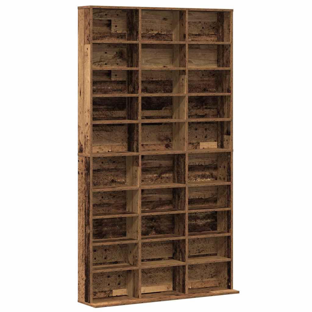 vidaXL CD Cabinet Old wood 101 x 23 x 177.5 cm Engineered Wood 2