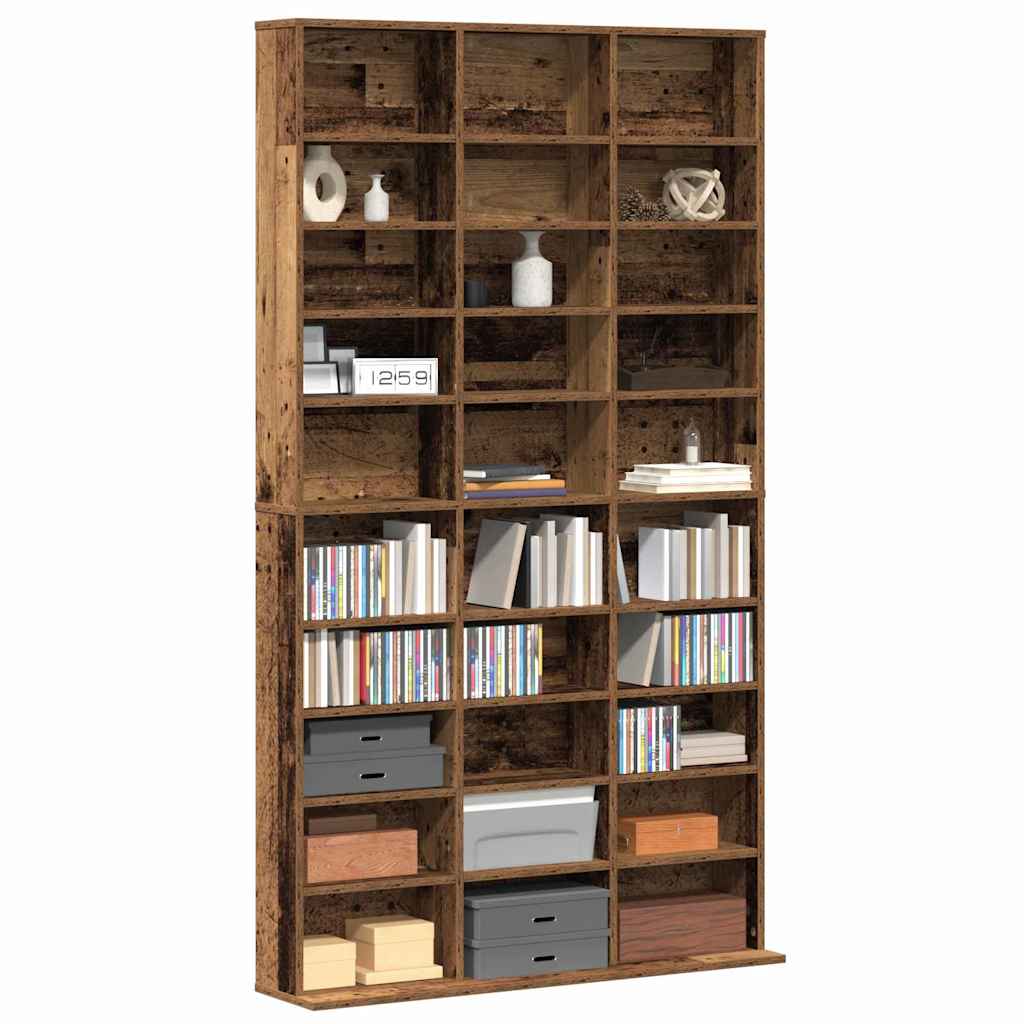 vidaXL CD Cabinet Old wood 101 x 23 x 177.5 cm Engineered Wood 3