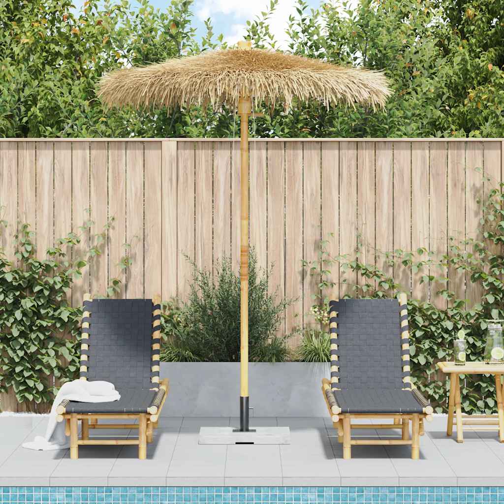 vidaXL Tiki Umbrella with Banana Leaf Canopy 180 cm Bamboo 3