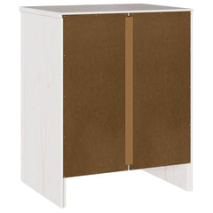 Coffee Table Drammen 45 x 35 x 56 cm Solid Pine Wood White