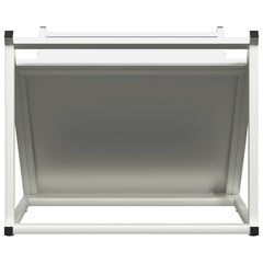 vidaXL Firewood Rack White 70x43x34.5 cm Cold-rolled steel 6