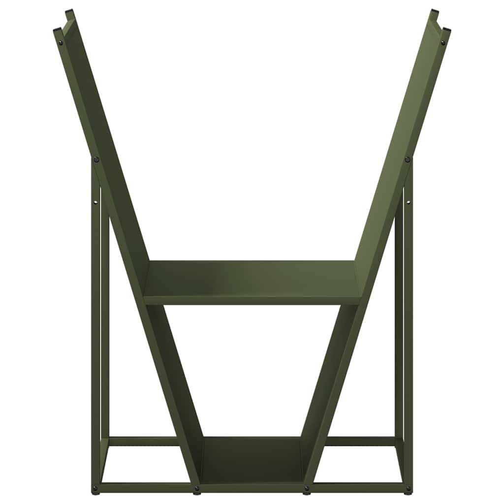 Firewood Rack 69,5x35x81 cm Cold-rolled steel Olive green
