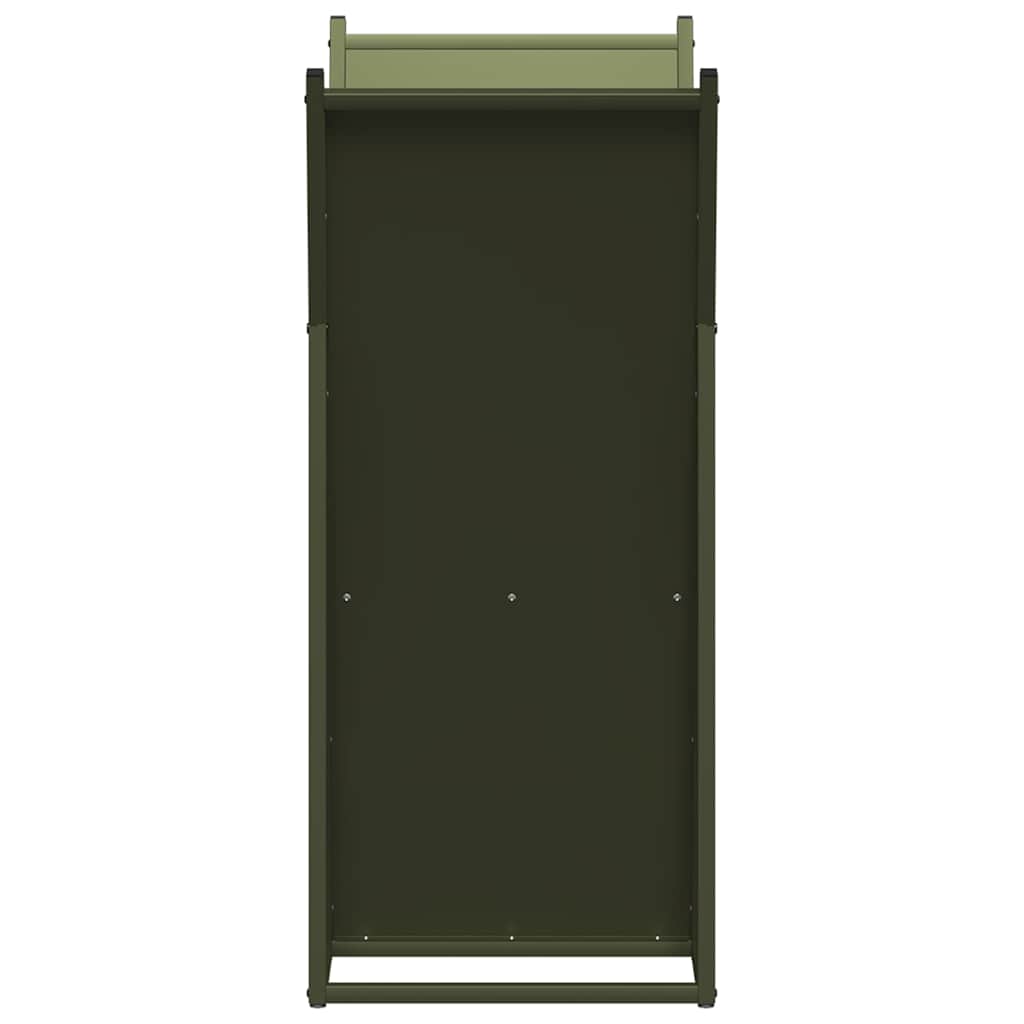 Firewood Rack 69,5x35x81 cm Cold-rolled steel Olive green