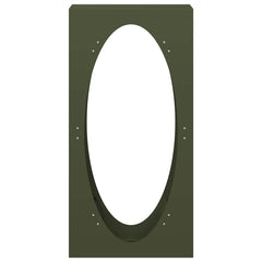 vidaXL Firewood Rack Olive Green 50x23x100 cm Cold-rolled steel 5