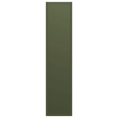 vidaXL Firewood Rack Olive Green 50x23x100 cm Cold-rolled steel 6
