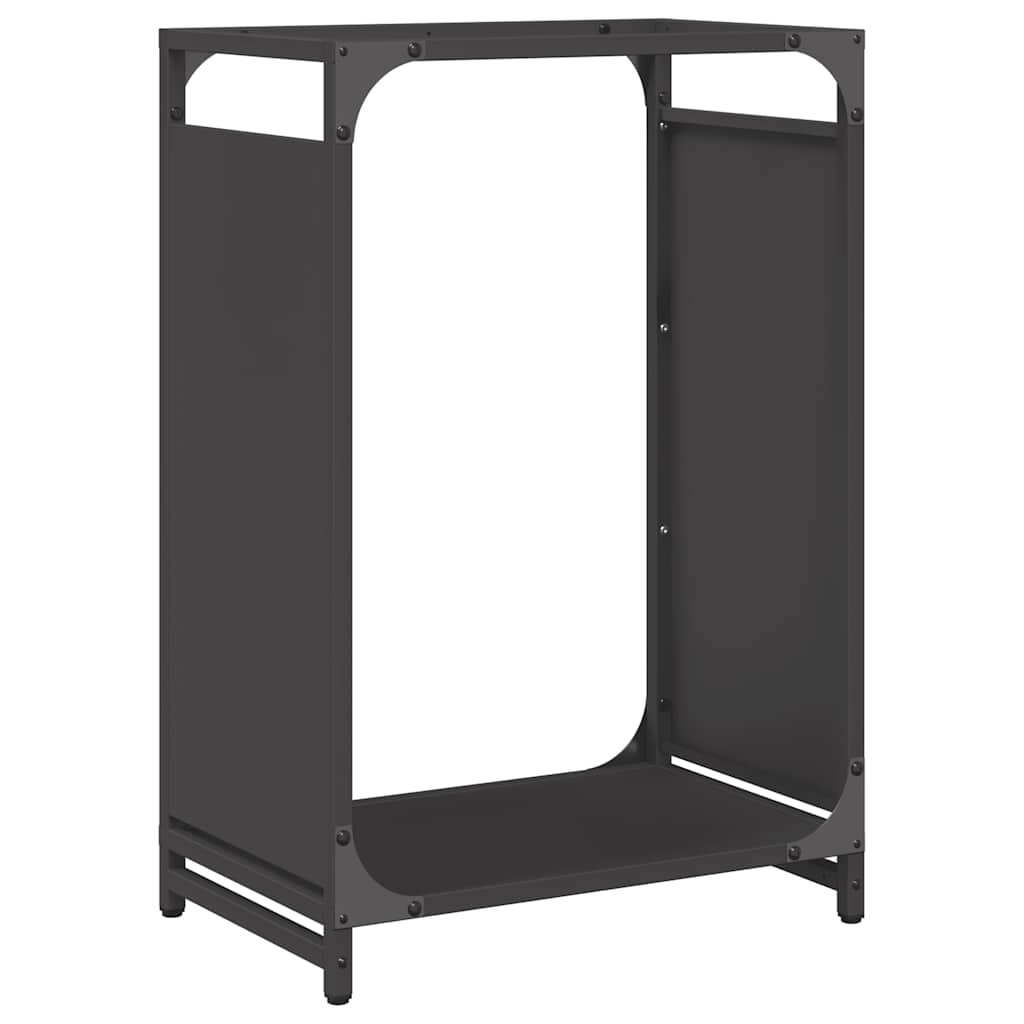 vidaXL Firewood Rack Black 44x28x65 cm Cold-rolled steel 2