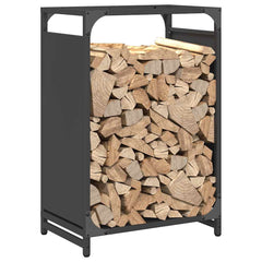 vidaXL Firewood Rack Black 44x28x65 cm Cold-rolled steel 4