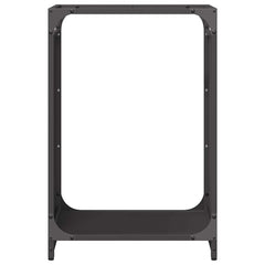 vidaXL Firewood Rack Black 44x28x65 cm Cold-rolled steel 5