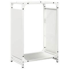 vidaXL Firewood Rack White 44x28x65 cm Cold-rolled steel 2