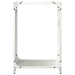 vidaXL Firewood Rack White 44x28x65 cm Cold-rolled steel 5