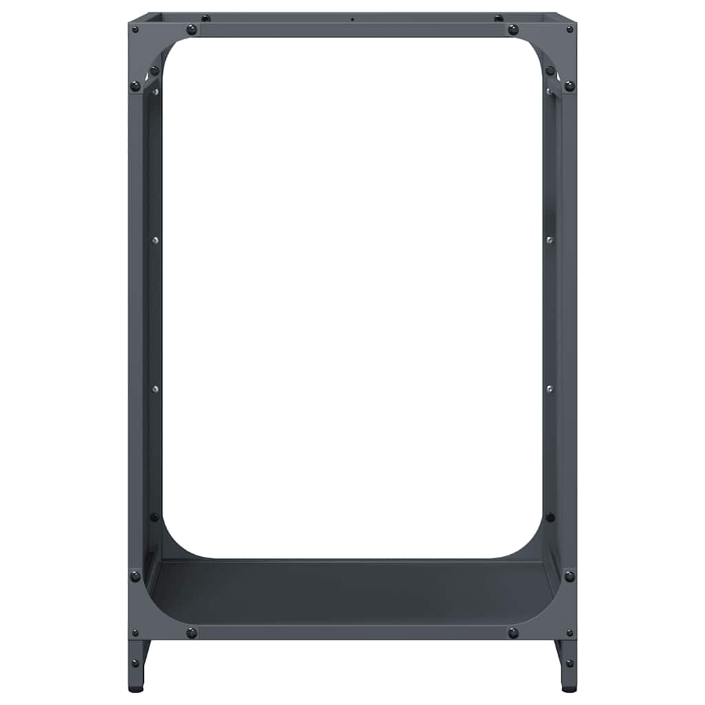 vidaXL Firewood Rack Anthracite 44x28x65 cm Cold-rolled steel 5