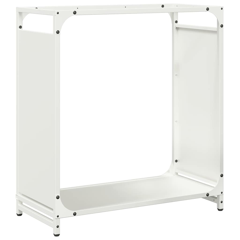 vidaXL Firewood Rack White 60x28x65 cm Cold-rolled steel 2
