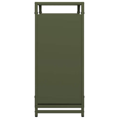 vidaXL Firewood Rack Olive Green 60x28x65 cm Cold-rolled steel 6