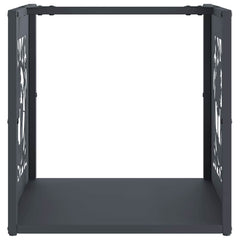 vidaXL Firewood Rack Anthracite 40x40x40 cm Cold-rolled steel 5