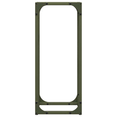 vidaXL Firewood Rack Olive Green 25x25x60 cm Cold-rolled steel 6